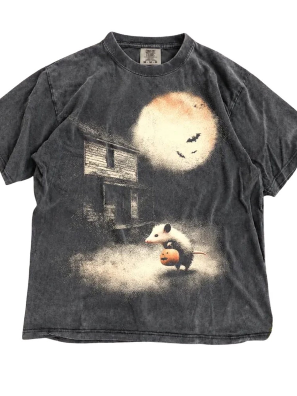 Comfort Colors Pepper Halloween Opossum Graphic Tee